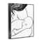 Stupell Industries Mother Nursing Child Portrait Minimal Black White Framed Giclee Art